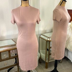 High neck sleek dress